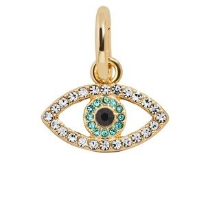 Baublebar Charm Evil Eye Blue Necklace Charm Bag Charm One Size Gold Tone